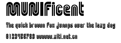 MUNIficent.ttf字體轉換器圖片