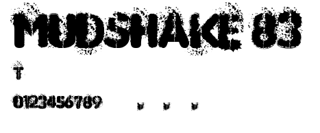 MUDSHAKE 83.ttf字體轉換器圖片