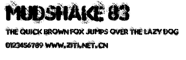 MUDSHAKE 83.ttf字體轉換器圖片