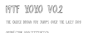MTF XOXO Vo.2.ttf字體轉換器圖片