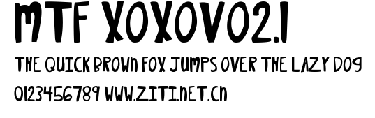 MTF XOXOvo2.1.ttf字體轉換器圖片