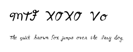 MTF XOXO Vo.1.ttf字體轉換器圖片
