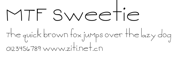MTF Sweetie.ttf字體轉換器圖片