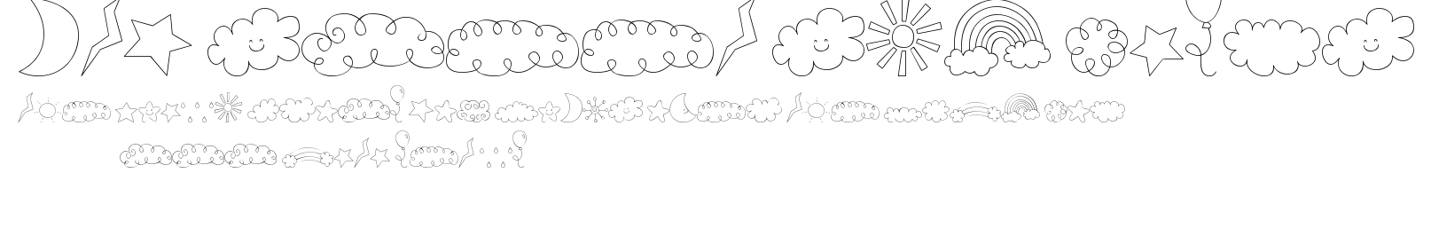MTF Sweet Sky Dings.ttf字體轉換器圖片