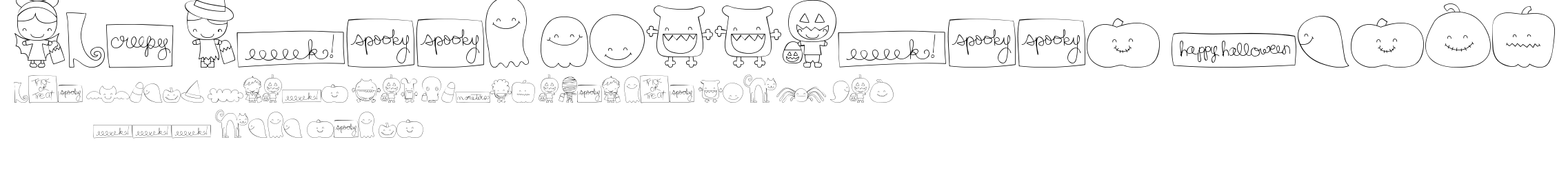 MTF Sweet Halloween Dings.ttf字體轉換器圖片