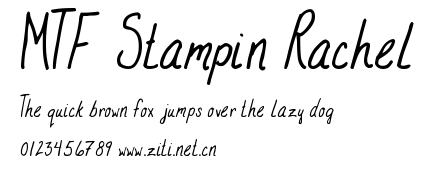 MTF Stampin Rachel.ttf字體轉換器圖片