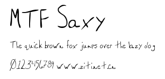 MTF Saxy.ttf字體轉換器圖片