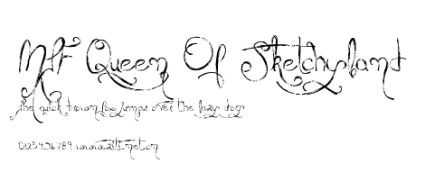 MTF Queen Of Sketchyland.ttf字體轉換器圖片
