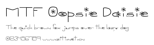 MTF Oopsie Daisie.ttf字體轉換器圖片