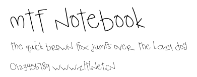 MTF Notebook.ttf字體轉換器圖片