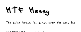 MTF Messy.ttf字體轉換器圖片