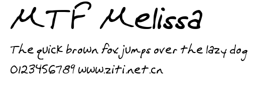MTF Melissa.ttf字體轉換器圖片