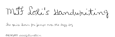 MTF Loli's Handwriting.ttf字體轉換器圖片