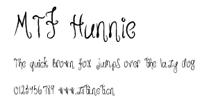 MTF Hunnie.ttf字體轉換器圖片