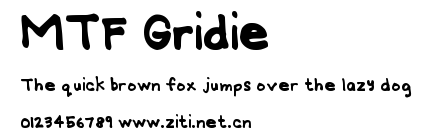 MTF Gridie.ttf字體轉換器圖片
