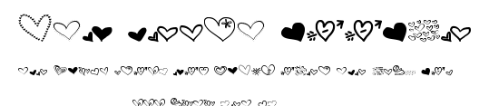 MTF Heart Doodle.ttf字體轉換器圖片