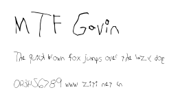 MTF Gavin.ttf字體轉換器圖片