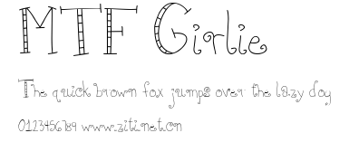 MTF Girlie.ttf字體轉換器圖片