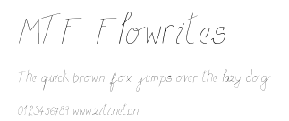 MTF Flowrites.ttf字體轉換器圖片
