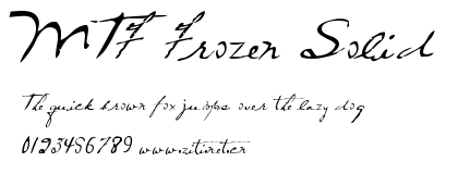 MTF Frozen Solid.ttf字體轉換器圖片