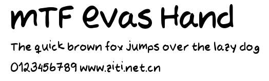 MTF Evas Hand.ttf字體轉換器圖片