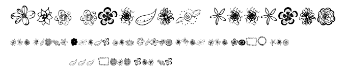 MTF Flower Doodles.ttf字體轉換器圖片