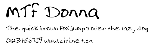 MTF Donna.ttf字體轉換器圖片