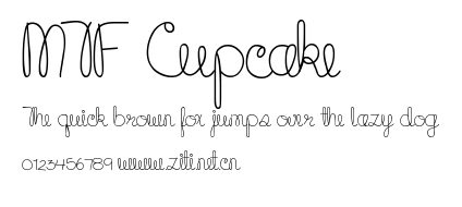 MTF Cupcake.ttf字體轉換器圖片