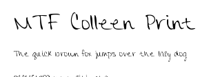 MTF Colleen Print.ttf字體轉換器圖片