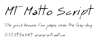 MT Matto Script.ttf字體轉換器圖片