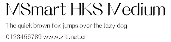 MSmart HKS Medium.ttf字體轉換器圖片