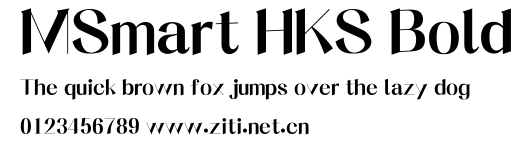 MSmart HKS Bold.ttf字體轉換器圖片