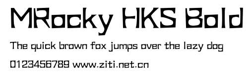 MRocky HKS Bold.ttf字體轉換器圖片