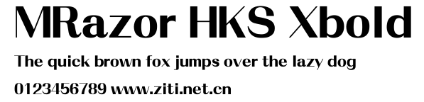 MRazor HKS Xbold.ttf字體轉換器圖片