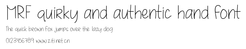 MRF quirky and authentic hand font.ttf