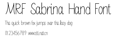 MRF Sabrina Hand Font.ttf