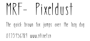 MRF- Pixeldust.ttf字體轉換器圖片