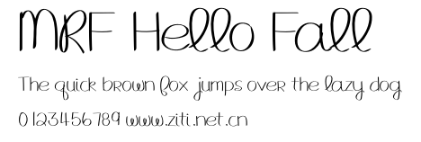 MRF Hello Fall.otf字體轉換器圖片