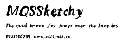 MQSSketchy.ttf字體轉換器圖片