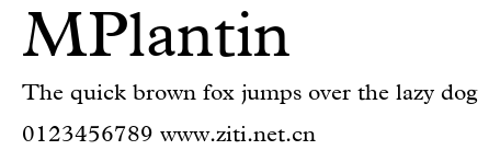 MPlantin.ttf字體轉換器圖片