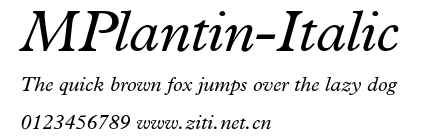 MPlantin-Italic.ttf字體轉換器圖片