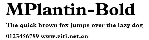 MPlantin-Bold.ttf字體轉換器圖片