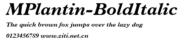 MPlantin-BoldItalic.ttf字體轉換器圖片