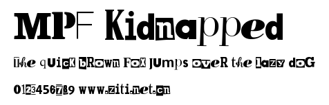 MPF Kidnapped.ttf字體轉換器圖片