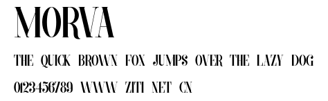 MORVA.otf字體轉換器圖片