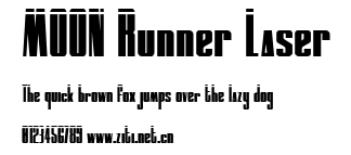 MOON Runner Laser.ttf字體轉換器圖片