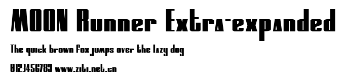 MOON Runner Extra-expanded.ttf字體轉換器圖片
