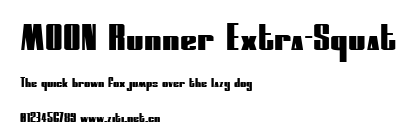 MOON Runner Extra-Squat.ttf字體轉換器圖片