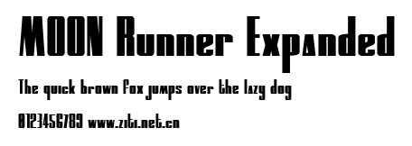 MOON Runner Expanded.ttf字體轉換器圖片
