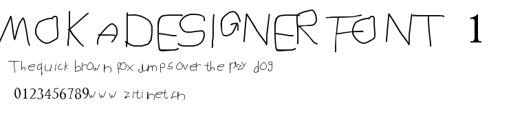 MOKADESIGNER FONT 1.ttf字體轉換器圖片